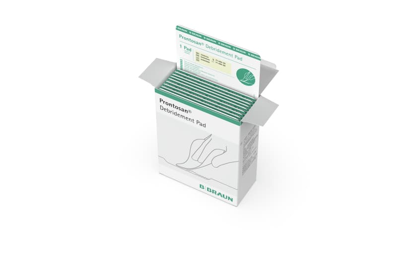3908457_Prontosan Debridement Pad-3908457_Product with Box Open