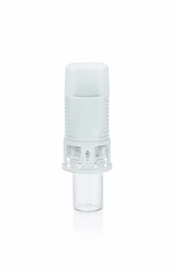 Chemfort vial adaptor-Picture of Chemfort vial adaptor attached to 13mm vial